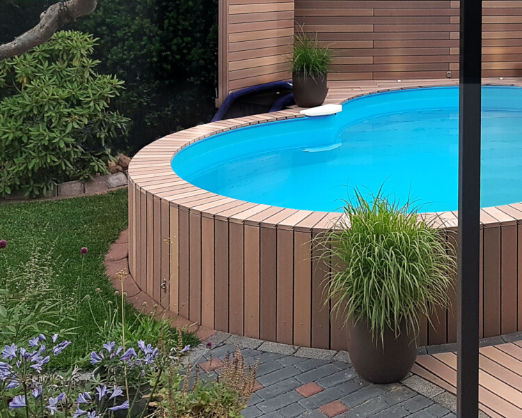 Poolumrandungen aus Premium WPC von MYDECK