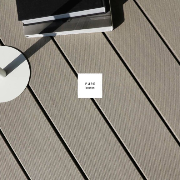 Terrassendielen aus wpc der Kollektion pure boston (grau)